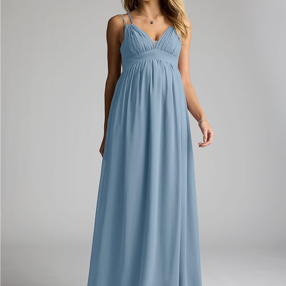 Elegant Blue Maxi Dress